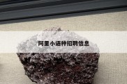 阿里小语种招聘信息
