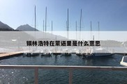 锡林浩特在蒙语里是什么意思