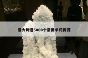 意大利语5000个常用单词资源