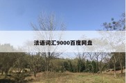 法语词汇9000百度网盘