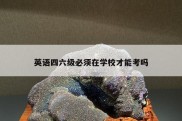 英语四六级必须在学校才能考吗