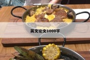 英文论文1000字