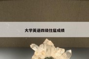 大学英语四级往届成绩
