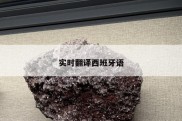 实时翻译西班牙语