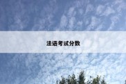 法语考试分数