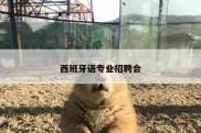 西班牙语专业招聘会